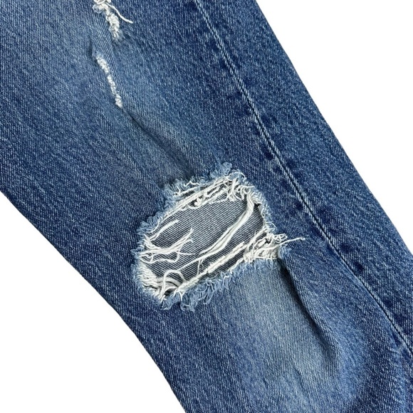Levi’s Jeans Wedgie Ripped Distressed Blue Cotton Denim Women’s Size 25 - Picture 6 of 10